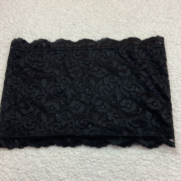 Emmdee Black Bandeau Bralette Lace/Lined Preowned - Picture 1 of 6